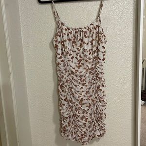 butterfly print mini dress